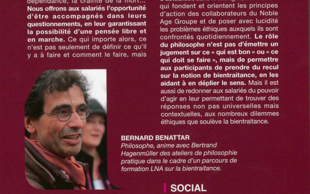 Formation Bientraitance Le Noble Age